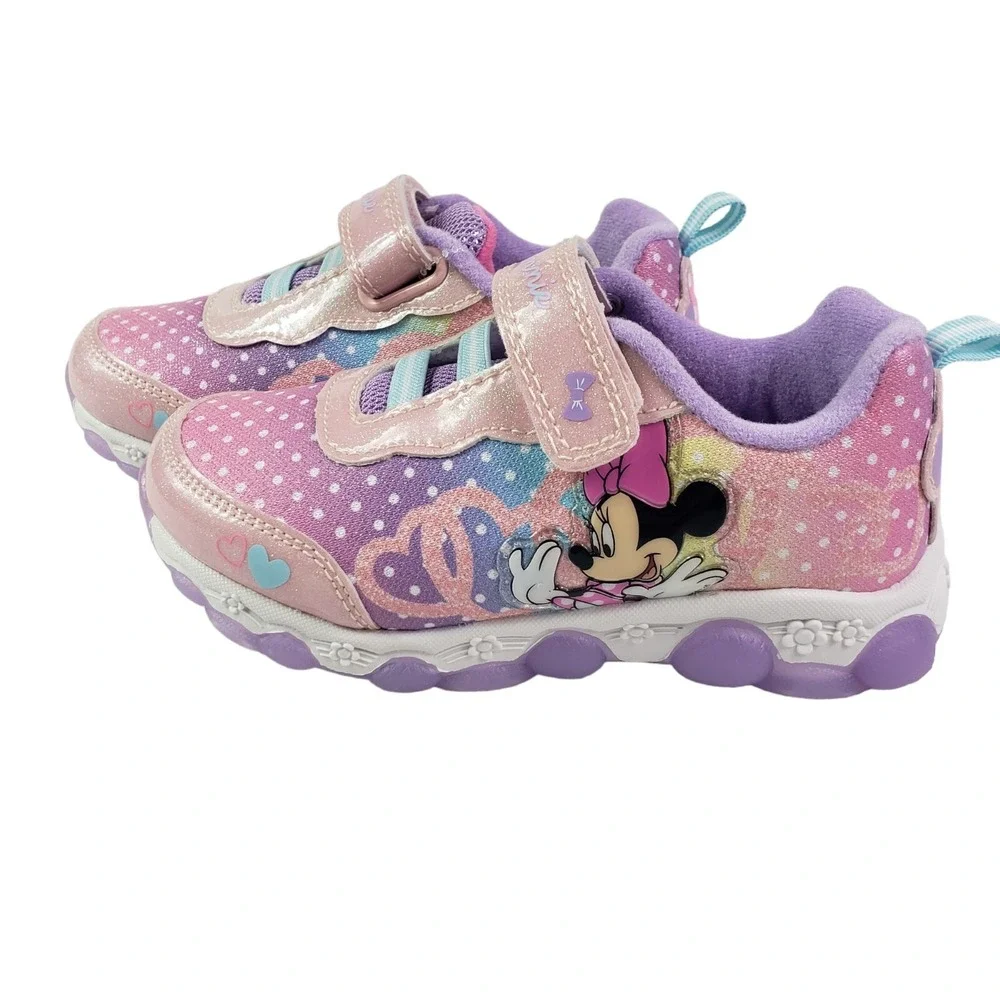 Disney Minnie Mouse Girls Light Up‎ Light Up Shoes Size 9 (17cms) New